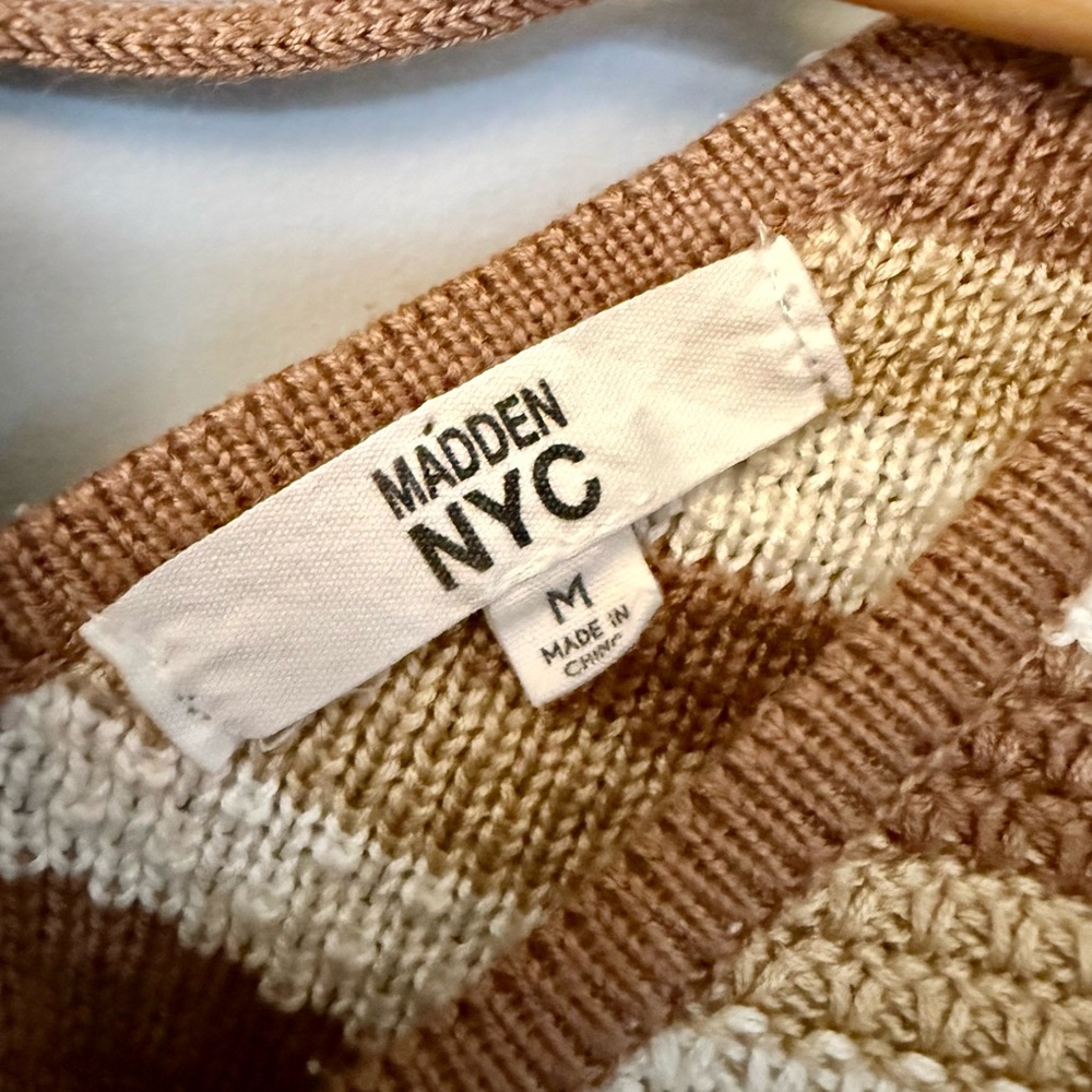 Madden NYC Knit 2-Piece Crop Top & Skirt Set Women’s Junior Crochet Boho Y2K - Picture 9 of 11